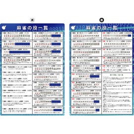 FlyingEgg Mahjong Points Table Role List A4 Pad [For Beginners Symbol Calculation, Early View Table Roles List]