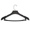 Plastic Extra Wide Suit Hangers, Pack of 15, Width: 17.7",Notched
