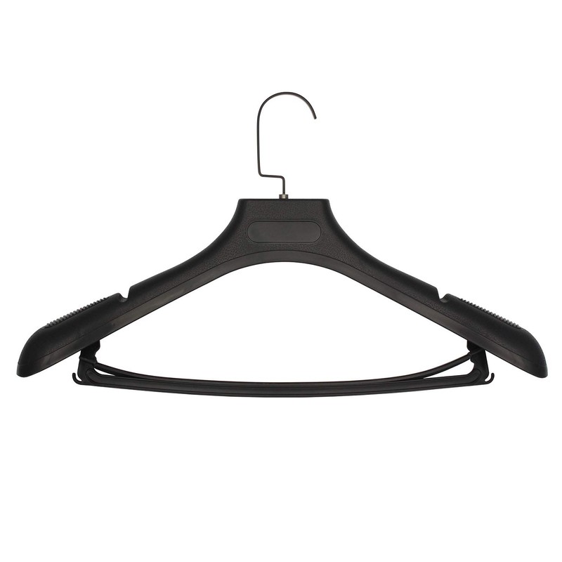 Plastic Extra Wide Suit Hangers, Pack of 15, Width: 17.7",Notched