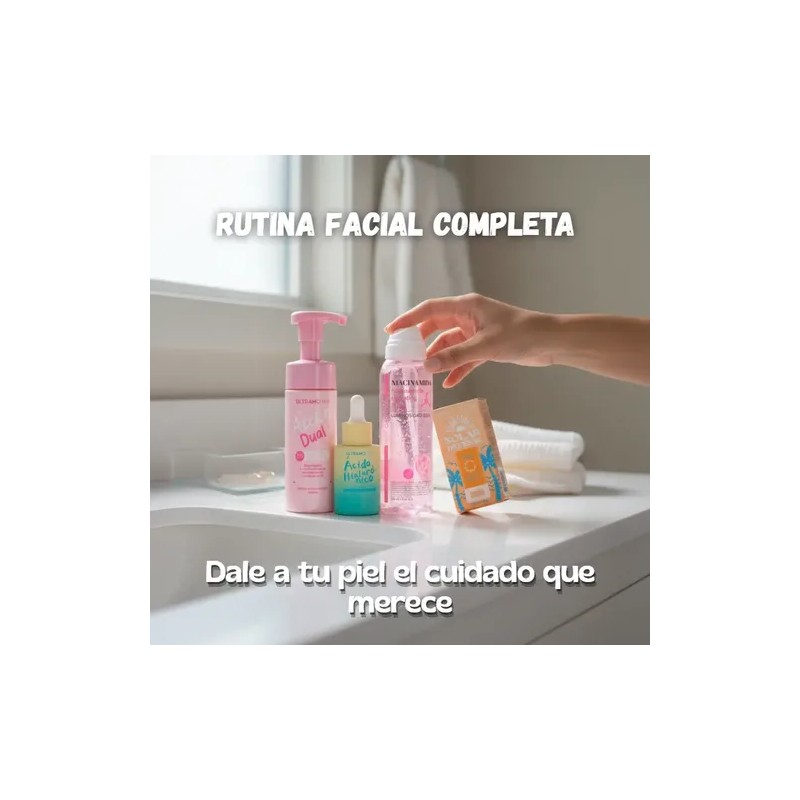 Kit Rutina Facial Completa Ultramo Hidratación Y Protección