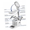 Operitacx Adjustable Soldering Table Magnifier Station 3X/4.5x/25x Magnifying Glass Helping