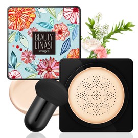 Pilzkopf Luftkissen CC Creme, BB Creme Foundation Feuchtigkeitsspendender Concealer Make-up-Basis, Mushroom Head CC Cream, Flüssige Grundierung für Aufhellende Gleichmäßiger Hautton (Elfenbein)