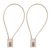 SISAV 3 Digit Cable Combination Lock 16 inches Cable for
