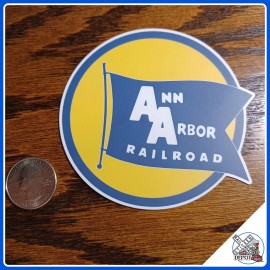 Ann Arbor Railroad laminated die-cut vinyl sticker