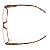 The Parker Rectangle Half Frame Reading Glasses, Unisex Semi Rimless