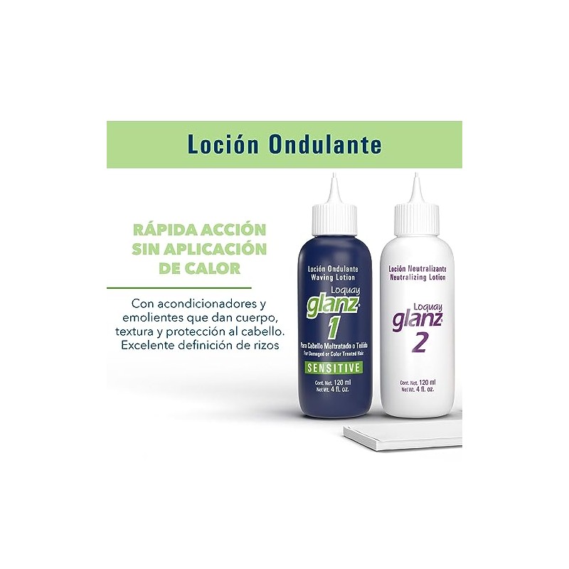 Ondulante Permanente Cabello Teñido Glanz Sensitive Loquay