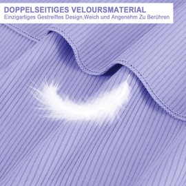 ZYXBBD Microfaser Handtücher 3 Stück- Kompakt,Leicht und Schnelltrocknend Microfiber Gestreiftes Towel als Reisehandtuch, Sporthandtuch,Strandtuch - Badetuch Groß Lila