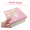 SAFIGLE 1 PC Square Soap Rose present Box Beautiful Artificial