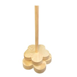 Wooden Yarn Holder Plum Blossom Wooden Spinning Yarn Holder for Wool Cotton Poly Blend