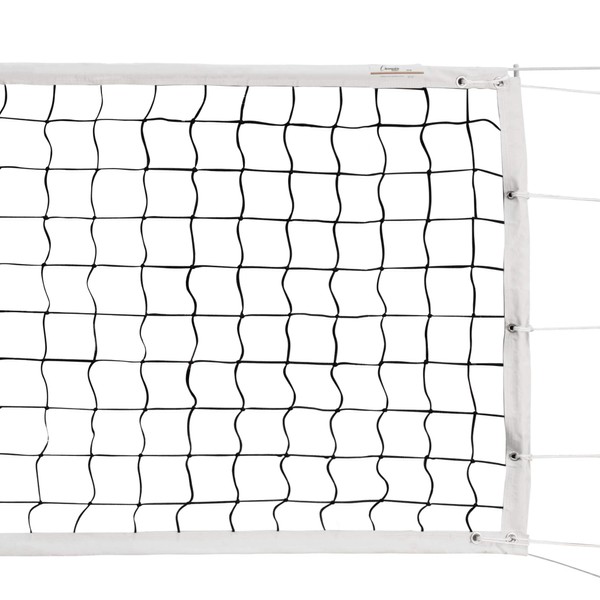 Champion Sports Official Volleyball Net Set, Olympic-Sized 32 x 3 ⅛ feet, 3mm Nylon Netting, for Tournament Play - Durable, Professional Volleyball Nets - Premium Volleyball Training Equipment