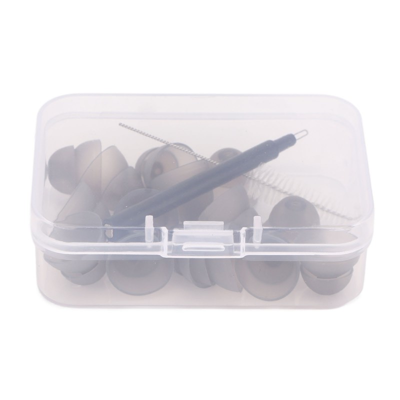 Hearing Amplifier Plugs Double Layers Silicone Ear Plug Tips Dome