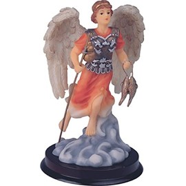 ICE ARMOR 6" H Archangel Raphael Statue Angel of Healing Holy Figurine Religious Decoration