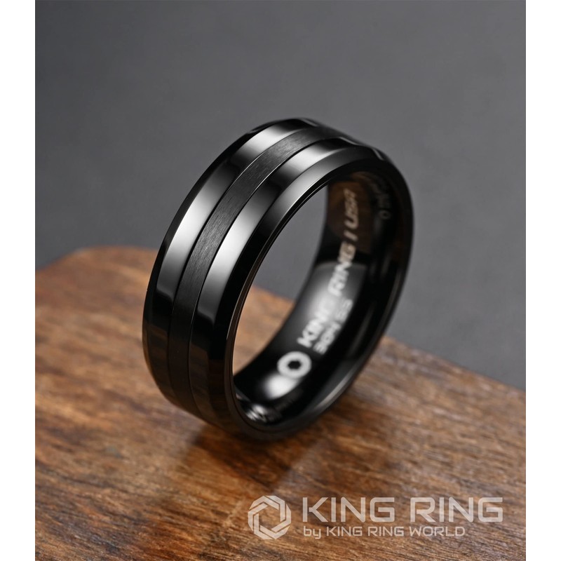 King Ring 8mm Basic Ring – Premium Polished Men Wedding