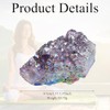 GUJOXILA GUJOXILA Aura Amethyst Geode Crystals 1.6"-2" Titanium Bonded Cluster