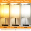 Dott Arts Table Lamp Set of 3, 3-Color Bedside Lamps
