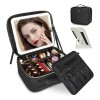 Estuche De Maquillaje Multifuncion Con Espejo Luz Maquillaje Color Negro