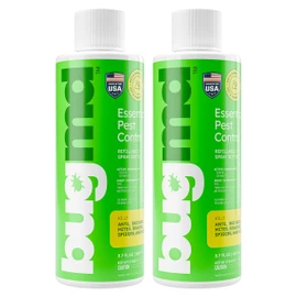 BugMD Pest Control Essential Oil Concentrate (3.7 oz, 2 Pack) - Plant Powered Bug Spray Quick Kills Flies, Ants, Roaches, Mosquitoes, and More