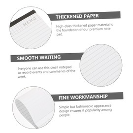 Ciieeo 4pcs Office Stationery Memo Notepads Convenient Schedule Book for Management Writing Notes High-Class for Home School and Office Use
