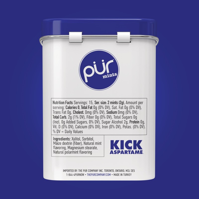 PUR Mints | Aspartame-Free | Made with Xylitol | Sugar-Free,