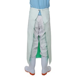 Otafuku Glove Front Bib Lower Waist [One Touch Polyvinyl Chloride (Polyester Thread Included) 35.4 x 35.4 inches (90 x 90 cm)] #6115 White