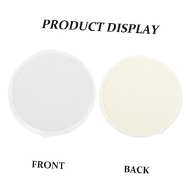 Mikinona 10 Pcs Breast Pads Feeding Reusable Maternity Covers Washable Nursing Pads Breathable Nursing Pads Bamboo Fiber White