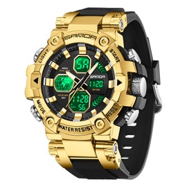 MASTOP Tactical Watches for Men Multifunction Military Sport Waterproof Watch Dual Time Alarm Shockproof Relojes para Hombres