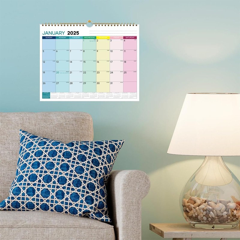 NOPKESV 1 Stück 18 Monats Kalender 2025 Familienplaner Wandkalender Paarkalender