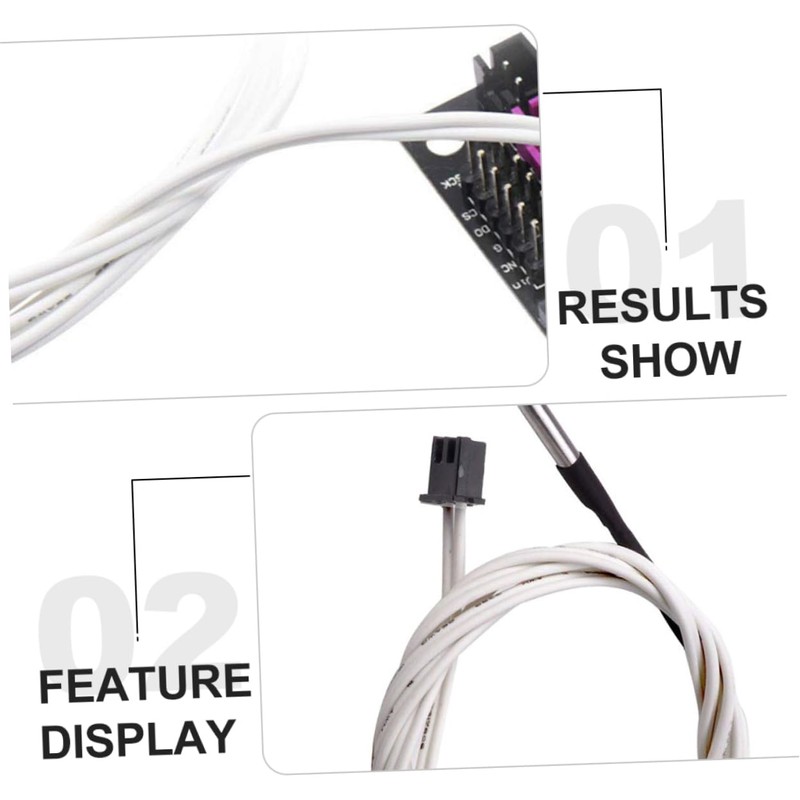 BUGUUYO Ntc100k 3D Printer Thermistor Sensor High Temperature Hot End