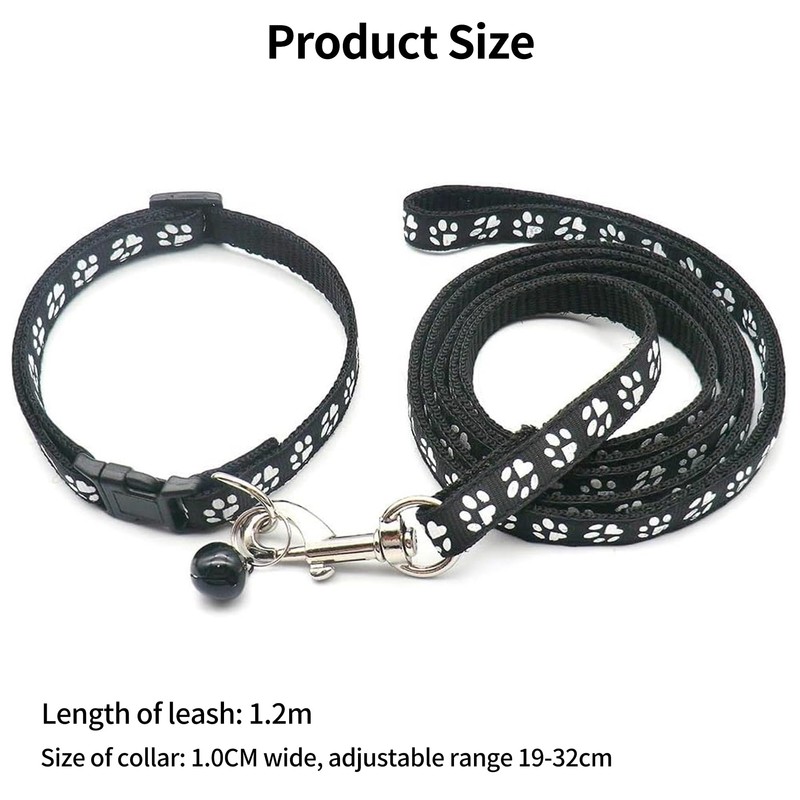 Foyscr Puppy Collar Set with Leash, Dog Collar and Leash,