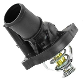 TRQ Thermostat w/Housing Compatible with 03-22 Ford Lincoln Mazda Mercury