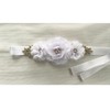 HOSINSECT Rhinestone Maternity Sash Belt for Baby Shower Flowers sash,