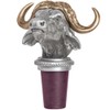Cape Buffalo Bottle Stopper with Brass Horns | Bottle Topper