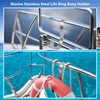 Life Ring,23" Boat Safety Throw Rings with Water Floating Lifesaving