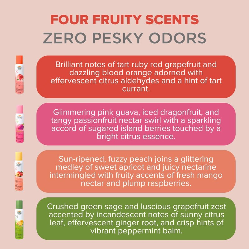 Citrus Magic Odor Eliminating Air Freshener Spray, Assorted Fragrances -