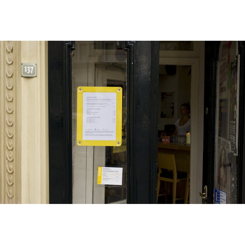 Securit A4 Window Display Frame - Yellow