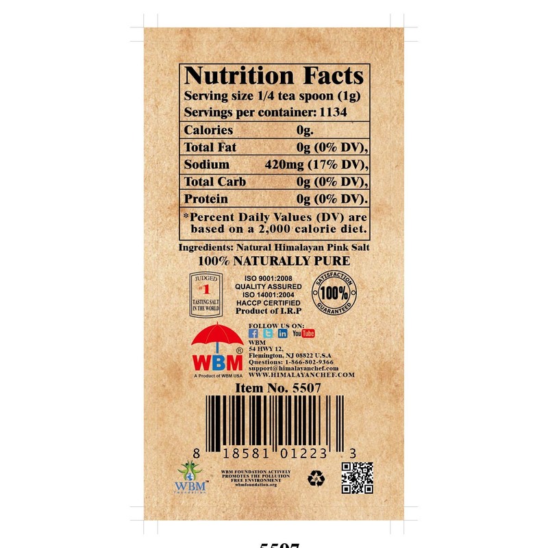 Himalayan Chef Himalayan Pure Pink Salt - Natural Fine Salt,