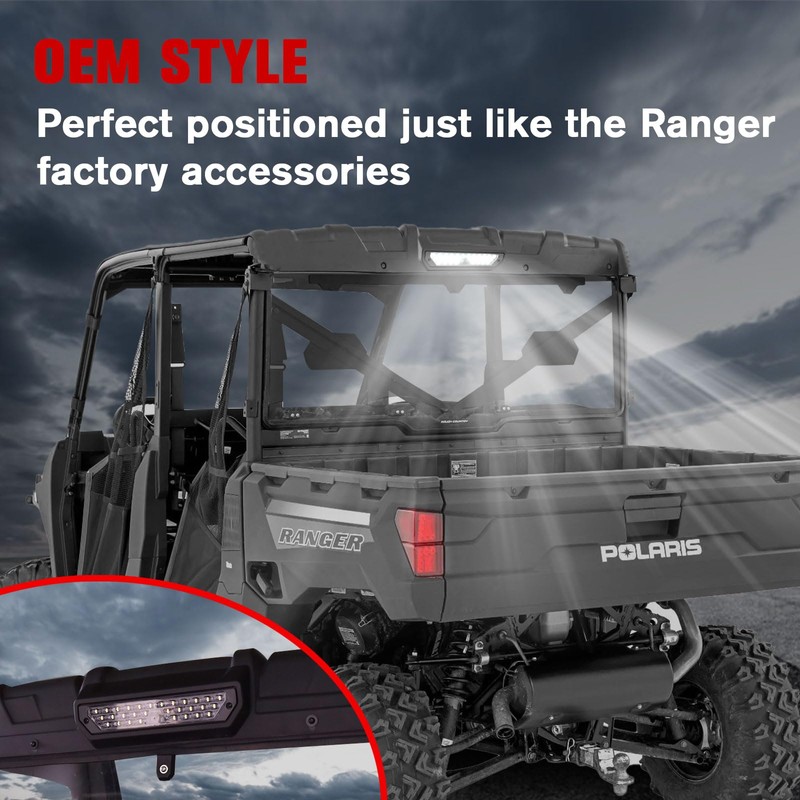 LitMiRaCle Rear LED Work Light for Polaris Ranger XP 1000/Crew
