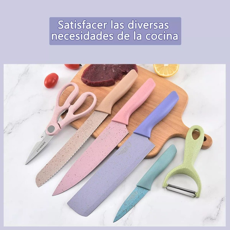 SARO STORE Cuchillos Set De 6 Piezas