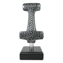 Ebros Mythology God Thor Hammer Mjolnir Novelty Beer Tap Handle Figurine W/ Base