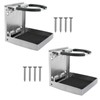 YaeMarine Stainless Steel Adjustable Folding Drink Holder Cup Holder for