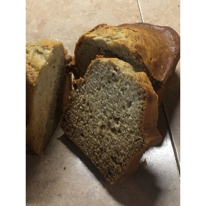Homemade Healthy Banana Bread Made With Raw Unfiltered Honey And