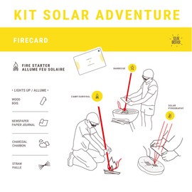 Adventure Kit Solar fire Starter and a Signal Mirror
