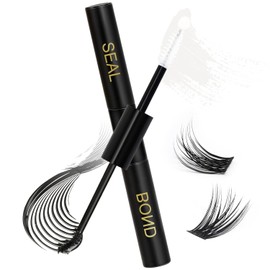 Obeyalash 2-in-1 Eyelash Bond and Seal 48H Long Lasting Strong Hold Lash Bond and Seal for Lash Clusters Waterproof Eyelash Cluster Glue(5ml+5ml)