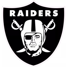 (NOT A PATCH) Las Vegas Raiders Football HTV Heat Transfer Vinyl Iron On - 5" Inches