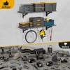 Jusgym 2 Pack Garage Wall Shelving with 4 Hooks, 1x4ft,