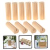 jojofuny 10Pcs Rustic Wooden Place Card Holders Elegant Memo Clips