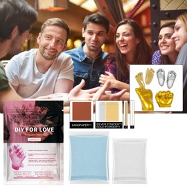 Hand Casting Kit | Handmade Hand Hold Casting Kit,Couple Activities, Romantic Keepsake Statue for Engagement Wedding Bridal Shower Valentine's Day