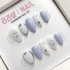 Modern Greek Handmade Nail Tips - Almond / 모던그릭 수제네일팁