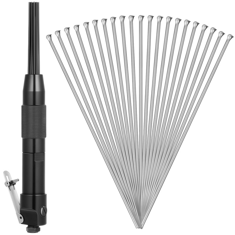 Threlaco Compact Air Needle Scaler with 40 Pieces 7' Descaling