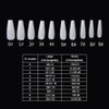 500pcs Professional Complete Press On Nail Tips, tamaños a presión